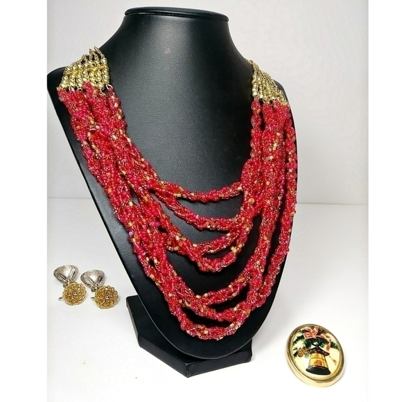 Vintage(mostly) Christmas jewelry bundle - Picture 8 of 12